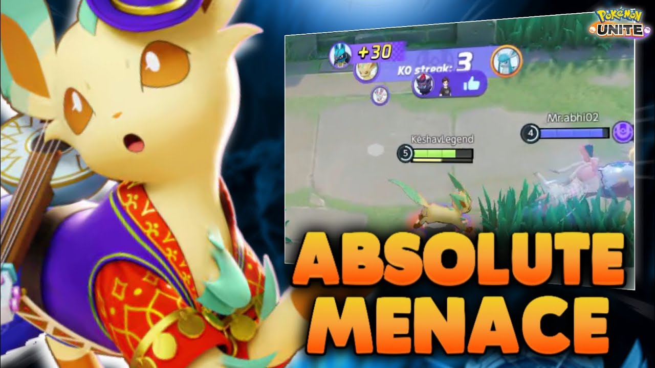 Solar Blade Leafeon is nothing less than a MENACE🔥 | Pokémon Unite Gameplay ( Hindi )