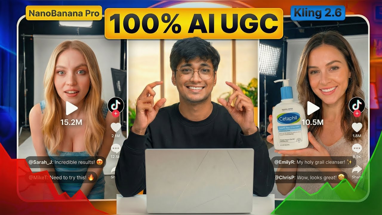 The NEW WAY To Make Realistic AI UGC With NanoBanana Pro + Kling 2.6 - That ACTUALLY Look So REAL
