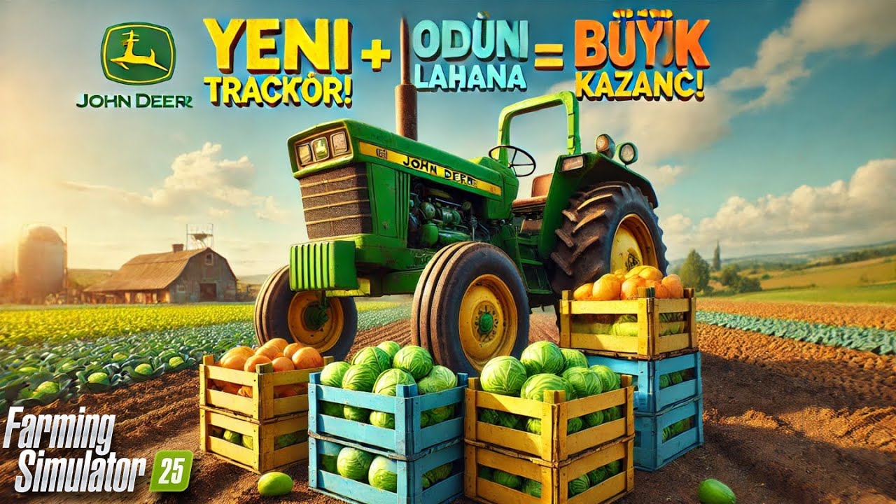 Odun Sattım, Lahanaları Hasat Ettim ve Yepyeni Bir Traktör Kiraladım! 🚜 | Farming Simulator 25