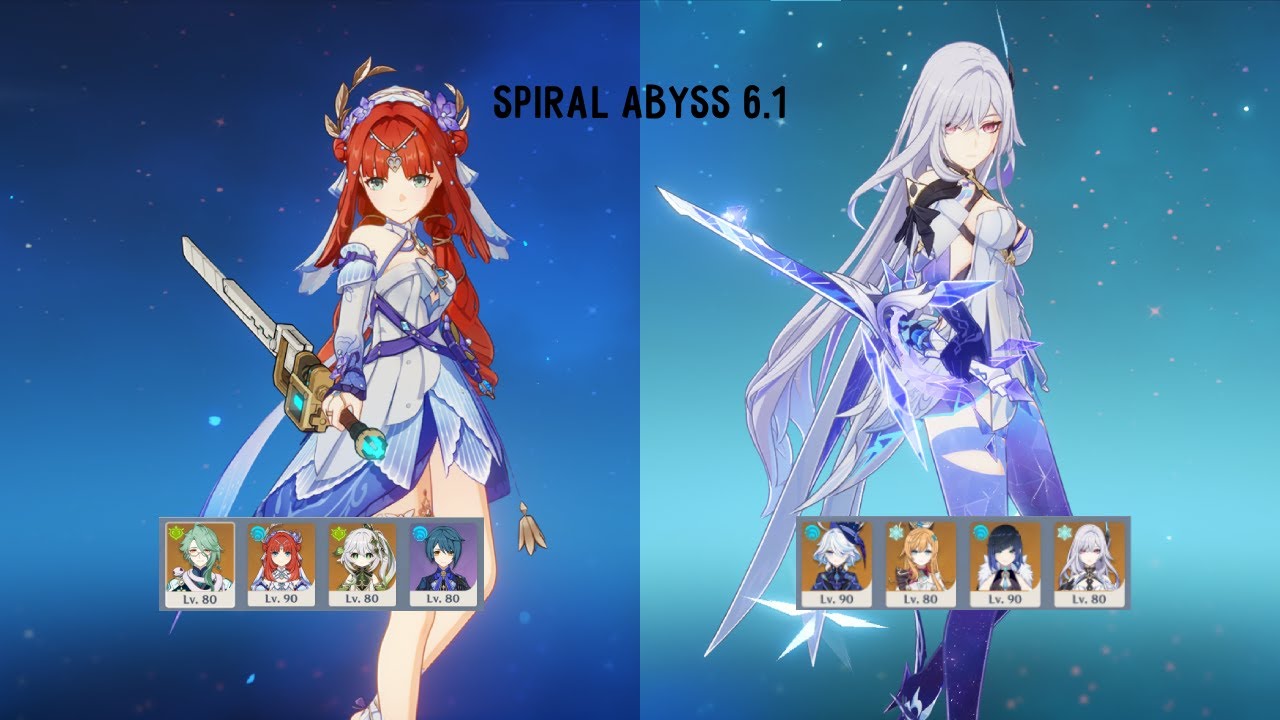 6.1 Spiral Abyss | C1 Nilou Bloom + C0R1 Skirk Freeze | Genshin Impact