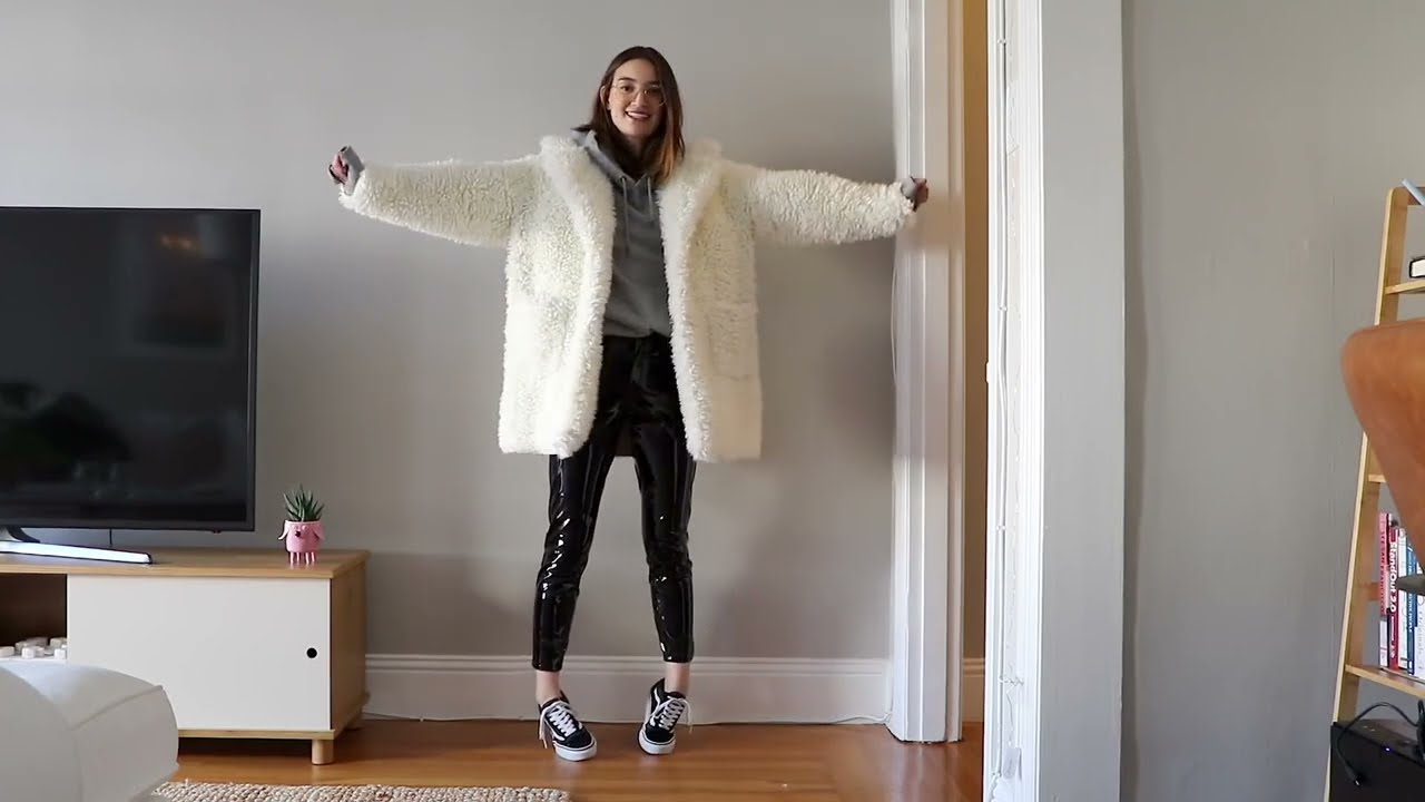 emily - she styles vinyl pants