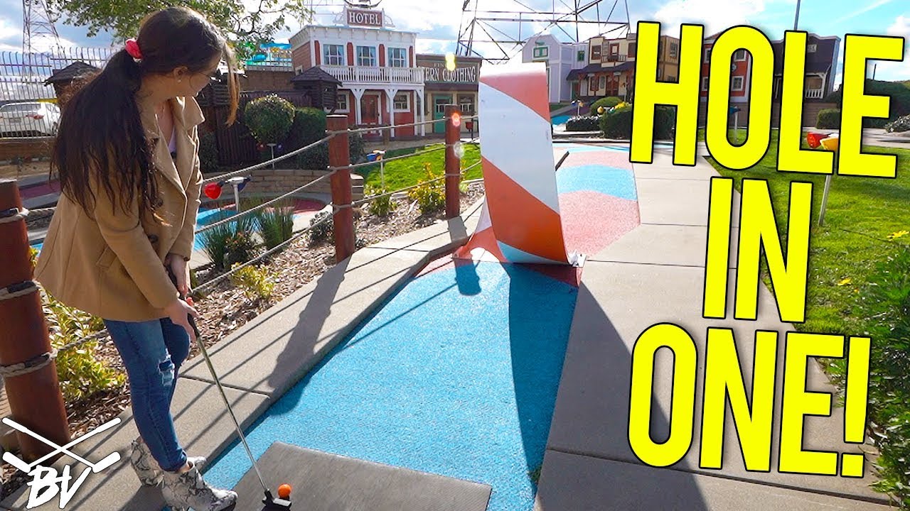 BACK TO BACK MINI GOLF HOLE IN ONE AND GUARANTEED HOLE IN ONE CHANCES!