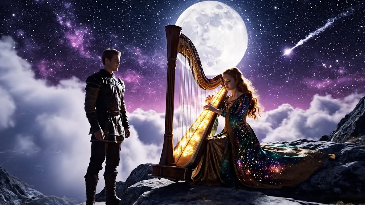 The Knight and the Harp ✨ Moonlight Fantasy Ambience for Reading, Study & Storytelling