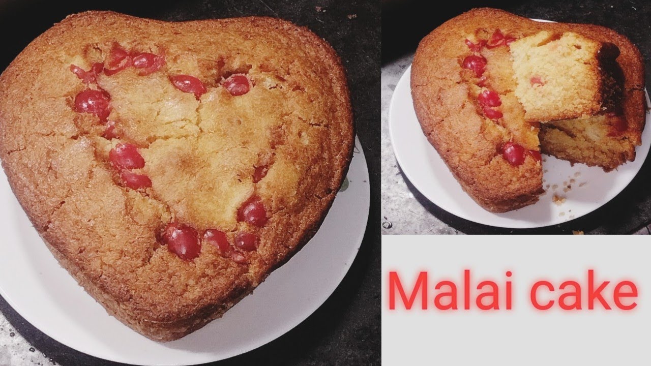 Soft and spongy malai cake recipe II मलाई केक रेसिपी II