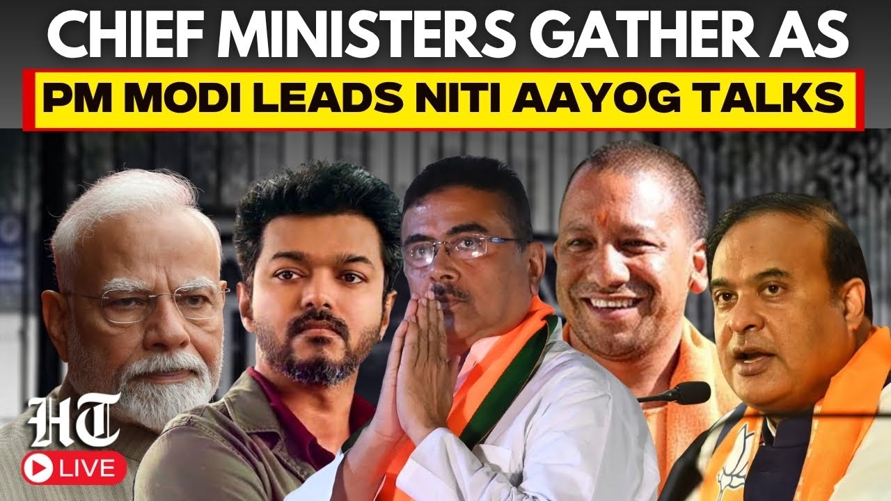 PM Modi LIVE | Chief Ministers Arrive For Crucial NITI Aayog Session | Vijay | Suvendu | Yogi