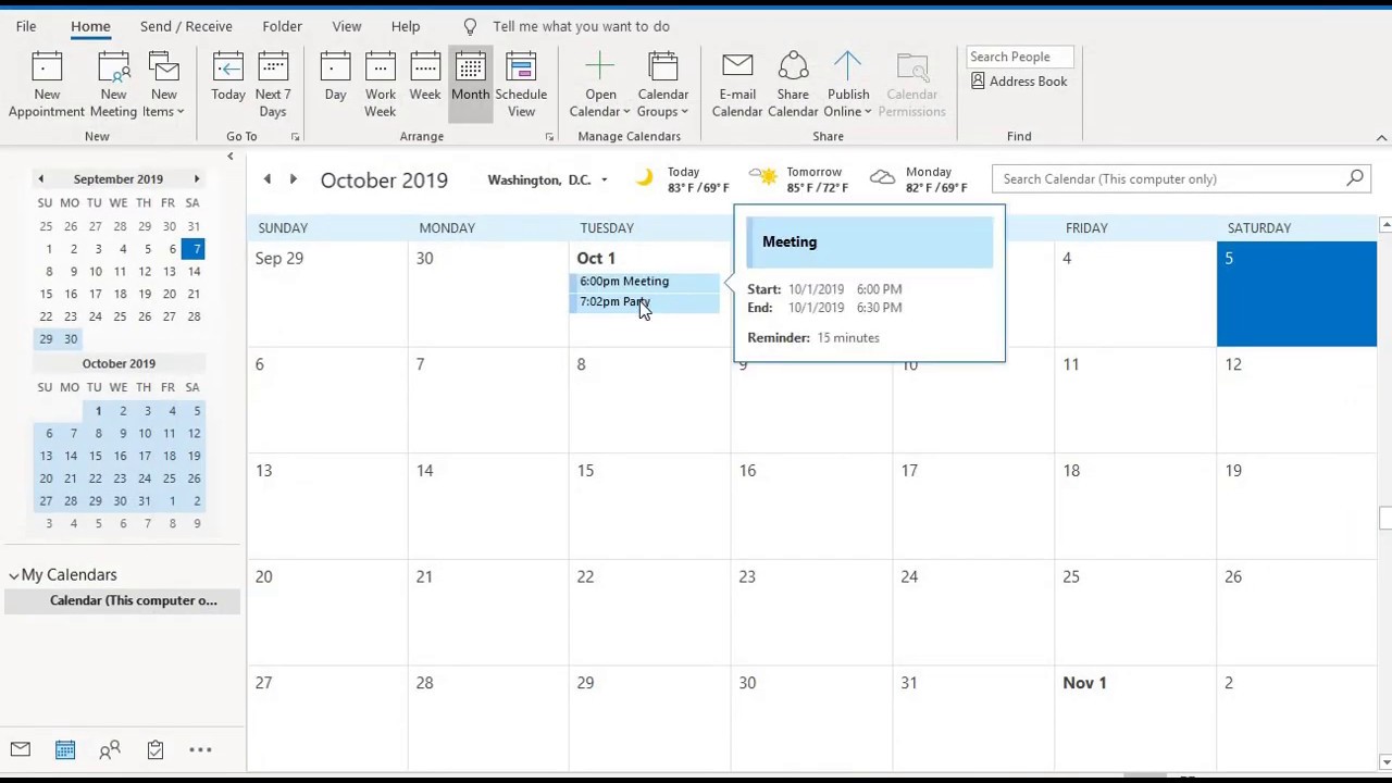 Create Event In Outlook Calendar From Excel VBA
