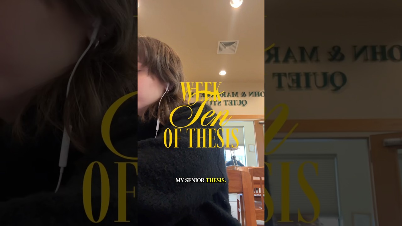 Week 10 of Thesis! 