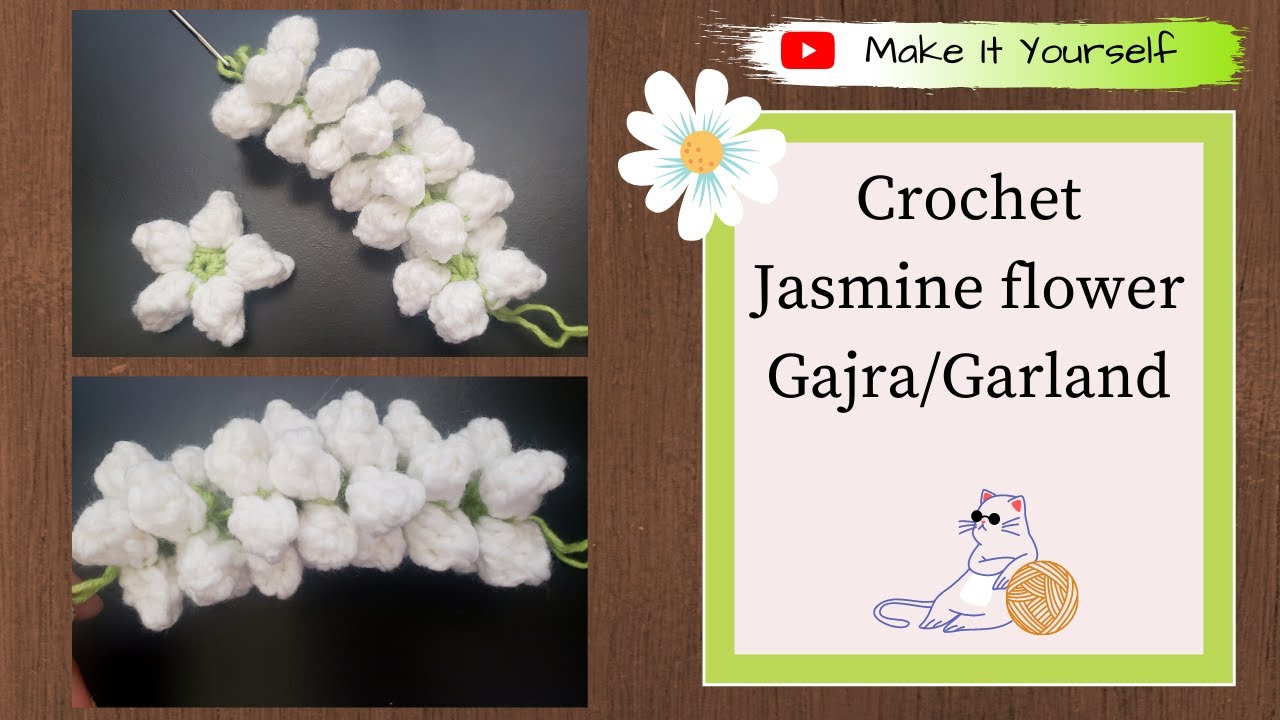 How to Crochet a Jasmine Garland | Jasmine Gajra