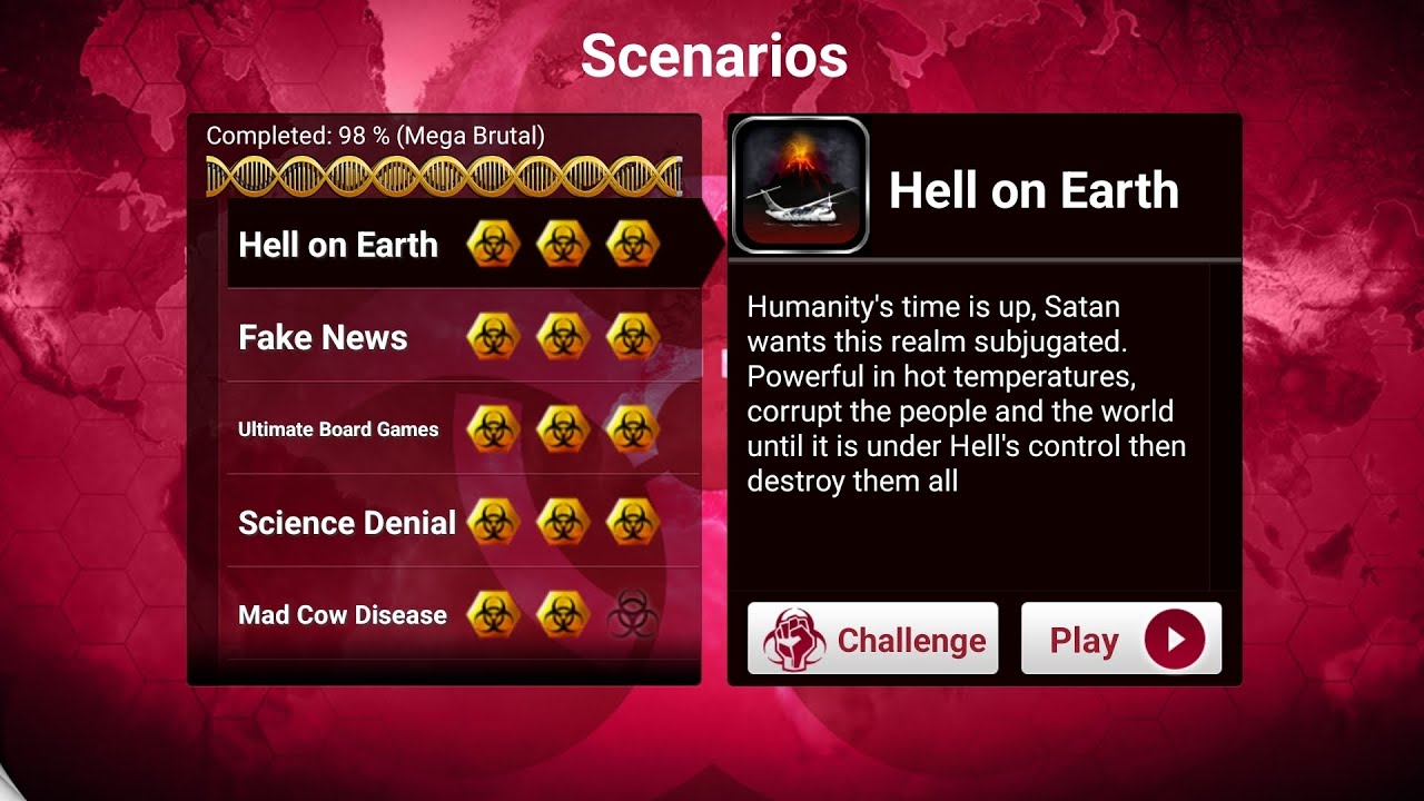A new official scenario of Plague Inc., 