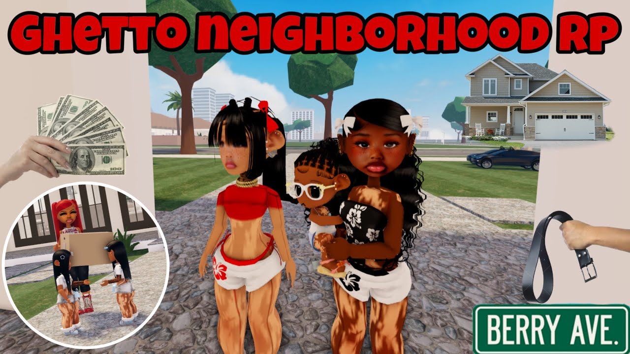 GHETTO NEIGHBORHOOD RP! *RICH TWINS! FIGHT!* |Berry Ave Family Roleplay #roblox #berryave