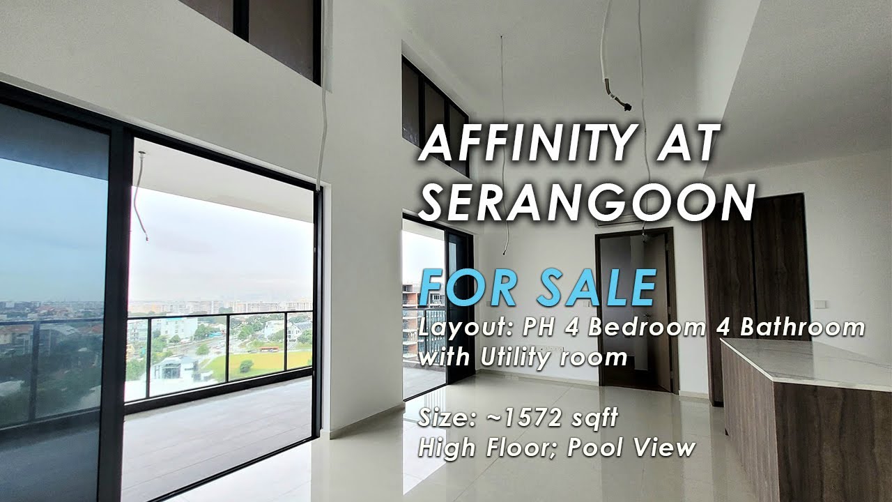 Sale! Affinity At Serangoon | Layout: Penthouse 4 Bedroom 4 Bath + Study & Utility | Size: 1572 sqft