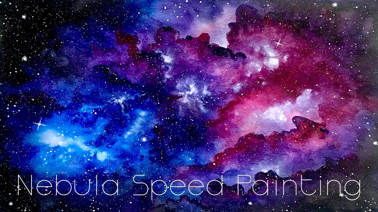 Nebula Watercolor Painting