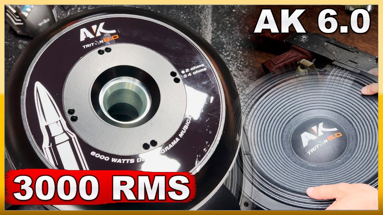 Alto Falante GRAVE Triton AK 6.0 IMÃ DUPLO GIGANTE 15 Pol - Review de Parâmetros e Prático