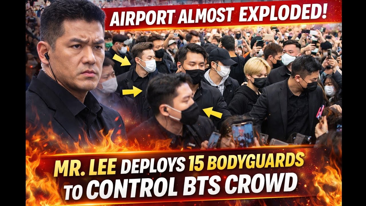 Airport Almost Exploded! Mr. Lee Deploys 15 Bodyguards to Control BTS Crowd