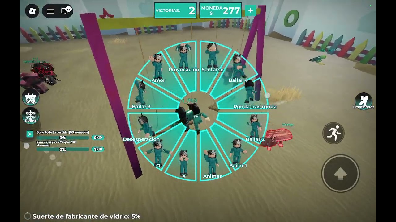 Jugar el juego del calamar miren para ver si llega al final suscríbanse por favor