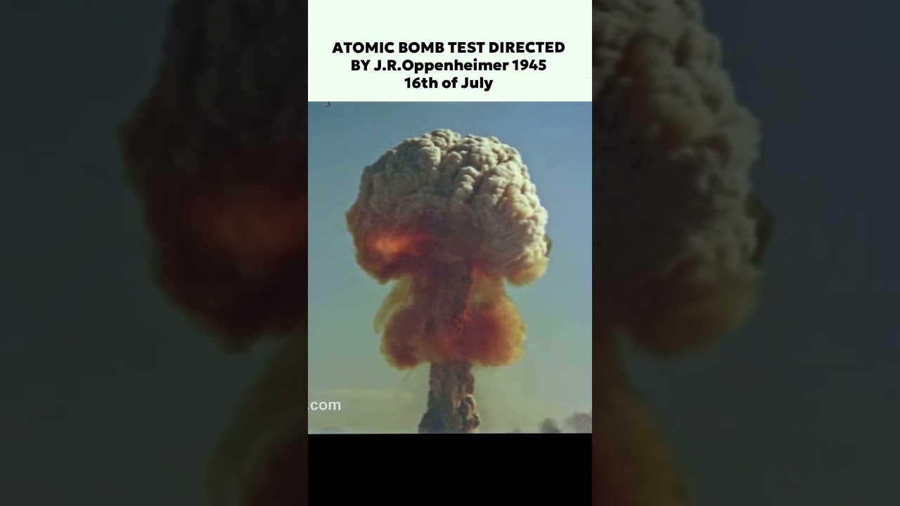 First ever in history Atomic bomb test during &laquo;Manhattan Project&raquo; #oppenheimer #bomb #history #daily