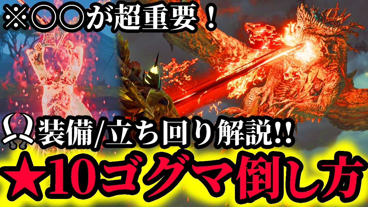 【★10ゴグマ攻略法】『★10ゴグマジオス』倒せる‼️対策双剣装備や注意するポイントについて解説‼️【モンハンワイルズ】【双剣装備】