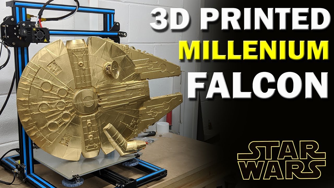 3D PRINTED MILLENIUM FALCON | CREALITY CR-10