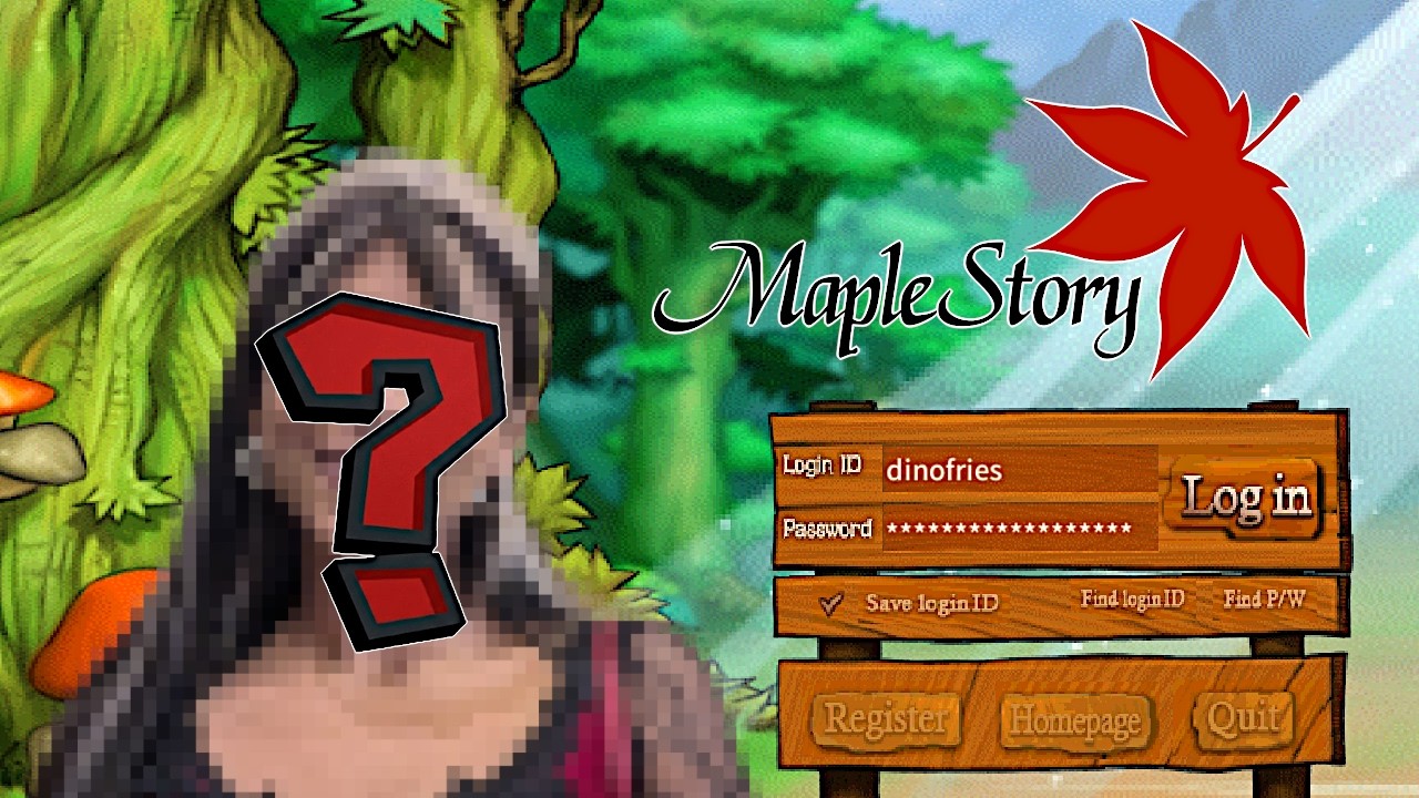 my gf plays maplestory for the first time