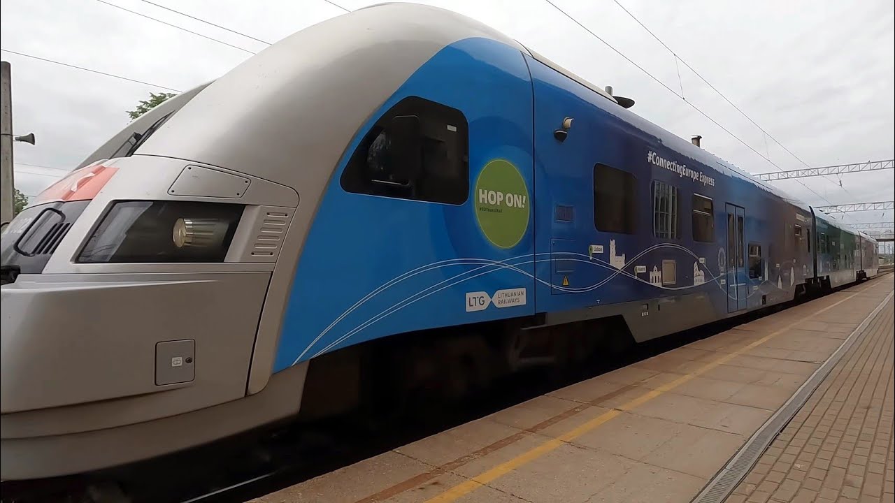 Поезд Клайпеда - Вильнюс / Едем поездом PESA 730M / Литовские железные дороги