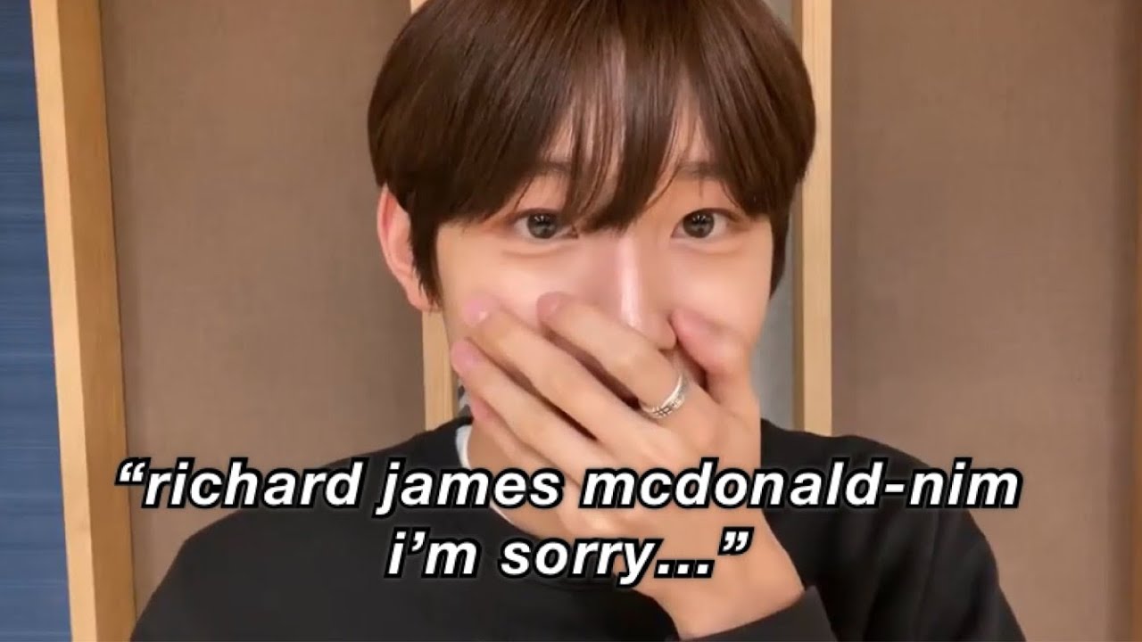 [ENG] DRIPPIN Minseo apologising to the founders of Mcdonald's