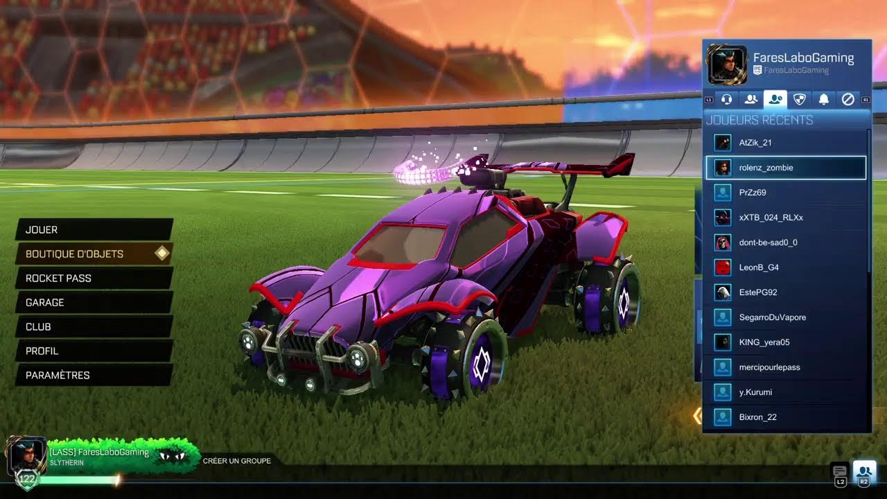 Rocket League remontée gc