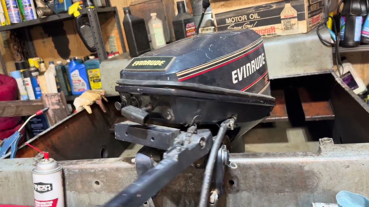 1989 Evinrude 15ho outboard tank test 