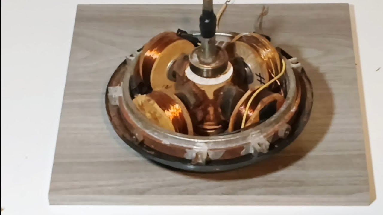Eu construo um GERADOR de 220v de energia gratuita a partir de um MOTOR de ventilador de teto 