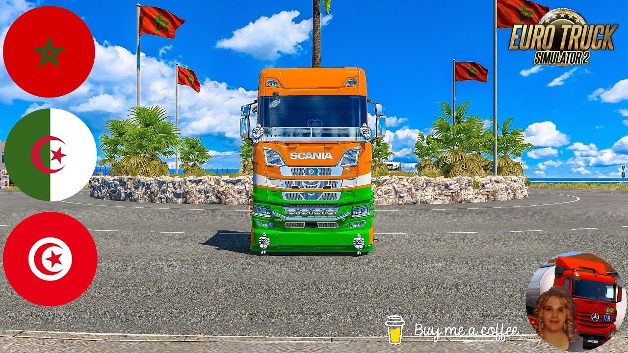 Euro Truck Simulator 2 (1.52) map Abdo-African Arabs [1.52] Addon for Promods v2.72 + DLC's & Mods