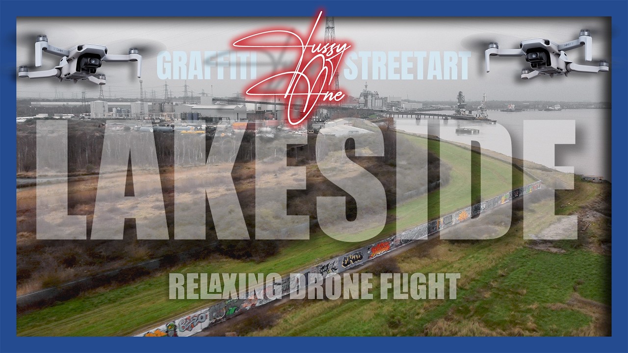 Take a relaxing flight down the UK's longest Graffiti wall, Lakeside, Essex, 07/03/26 #drone #graf