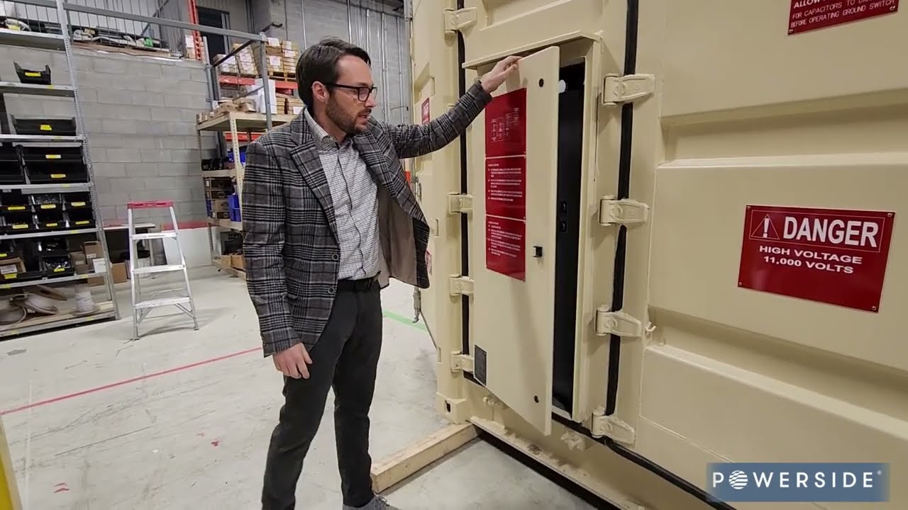 PowerMVar Container (Container-MVar): Portable Medium Voltage Capacitor Bank