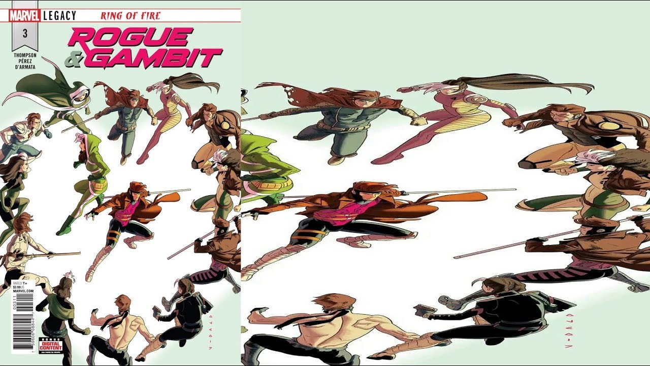 ROGUE & GAMBIT # 3 [ESP] (2018) LEGACY ANILLO DE FUEGO
