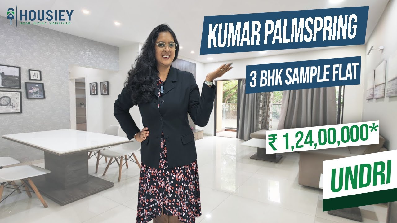 Kumar Palmsprings Undri | 3 BHK Sample Flat Tour 2024 | Kumar Undri Project