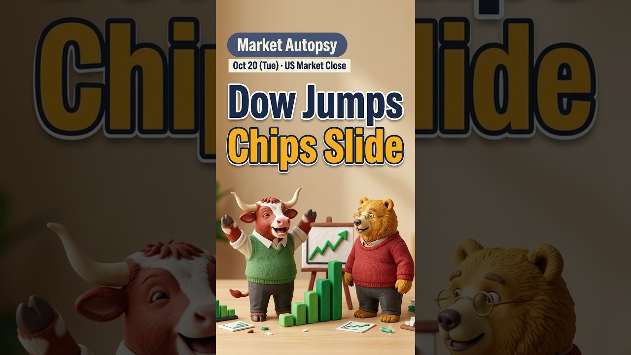 [Oct 20, 2026 &middot; US Market Close] Dow Up 1.02% as Chips Dip #shorts