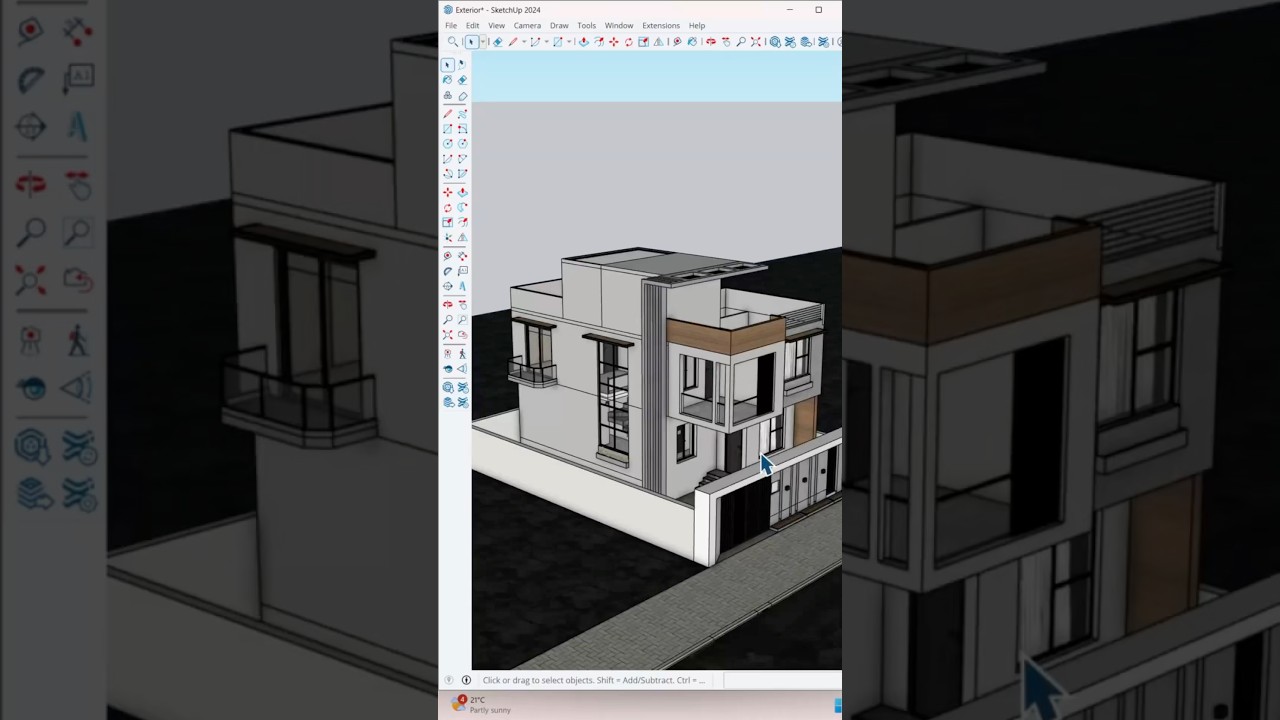 ✅SketchUp ultimate tool for creating complex shapes #youtubeshorts #new #sketchup #viralvideo