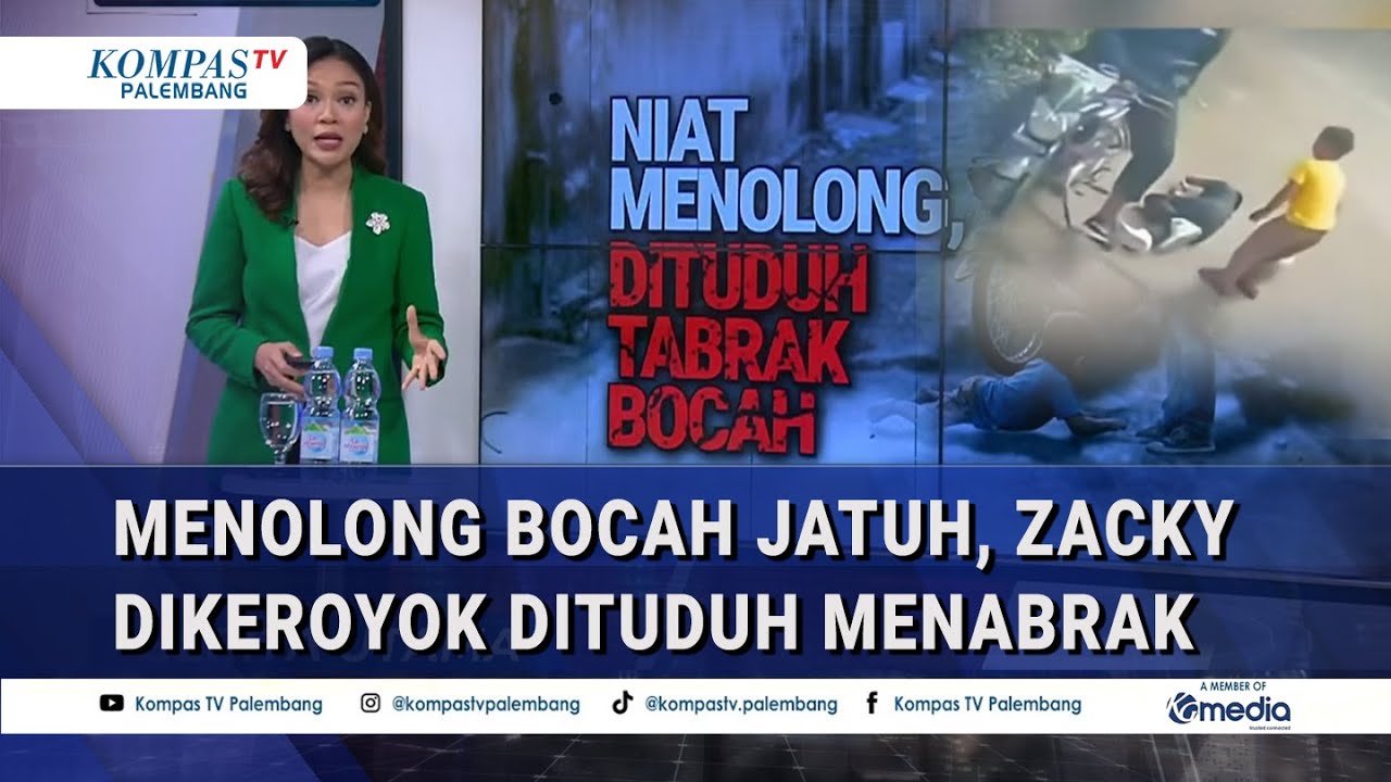 CCTV Jadi Bukti! Zacky Menolong Bocah Jatuh, Malah Dikero*ok & Dituduh Menabrak