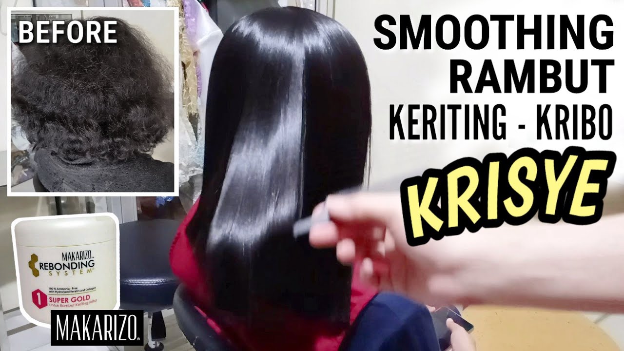Smoothing Rambut Keriting, Rambut Kribo, Rambut KRISYE dengan Makarizo Hasilnya Lembut