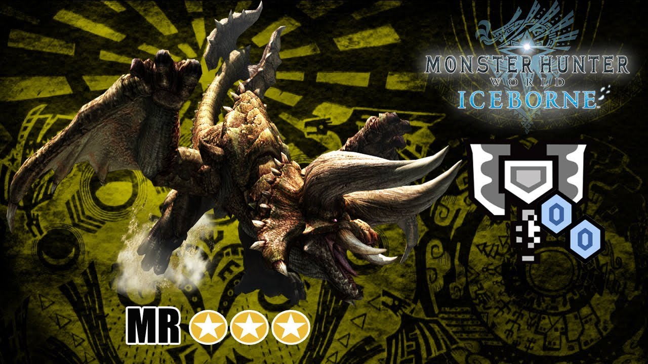 MHWorld Ice Borne : MR☆☆☆ Diablos | 3'19 | Solo with True Element Acceleration Charge Blade