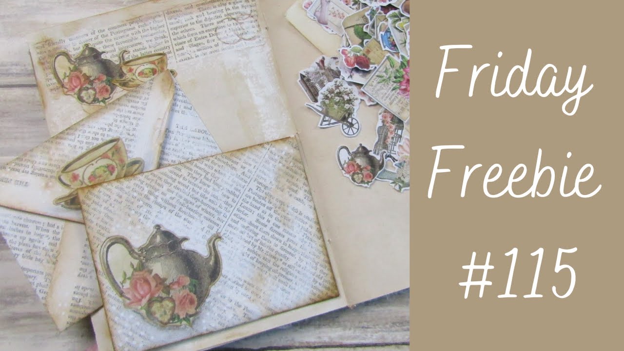 Collaged Envelope - Friday Freebie #115