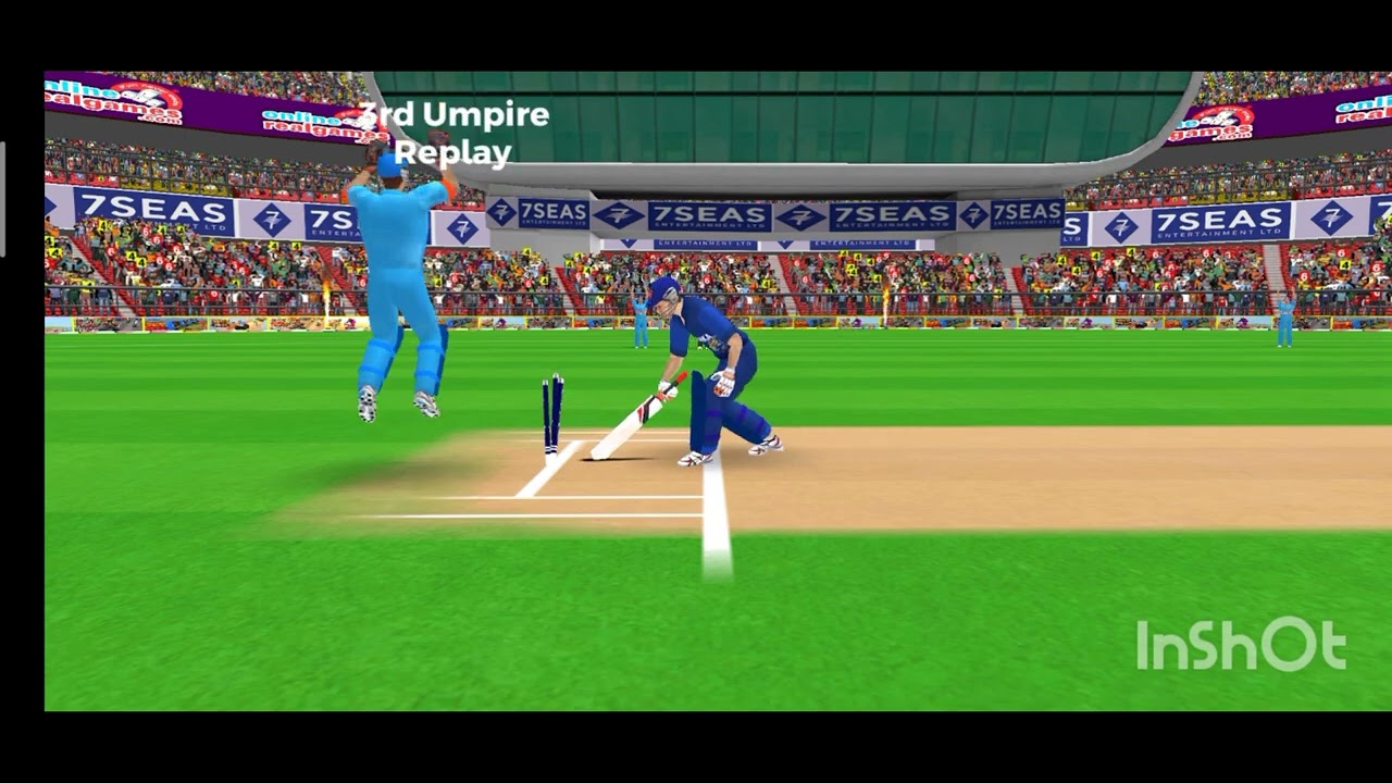 today I am playing cricket game 