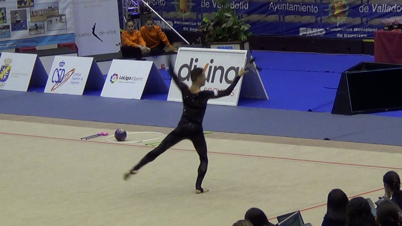 Rubén Orihuela, Cto. de España Rítmica Masculina Valladolid 2016 - Mazas