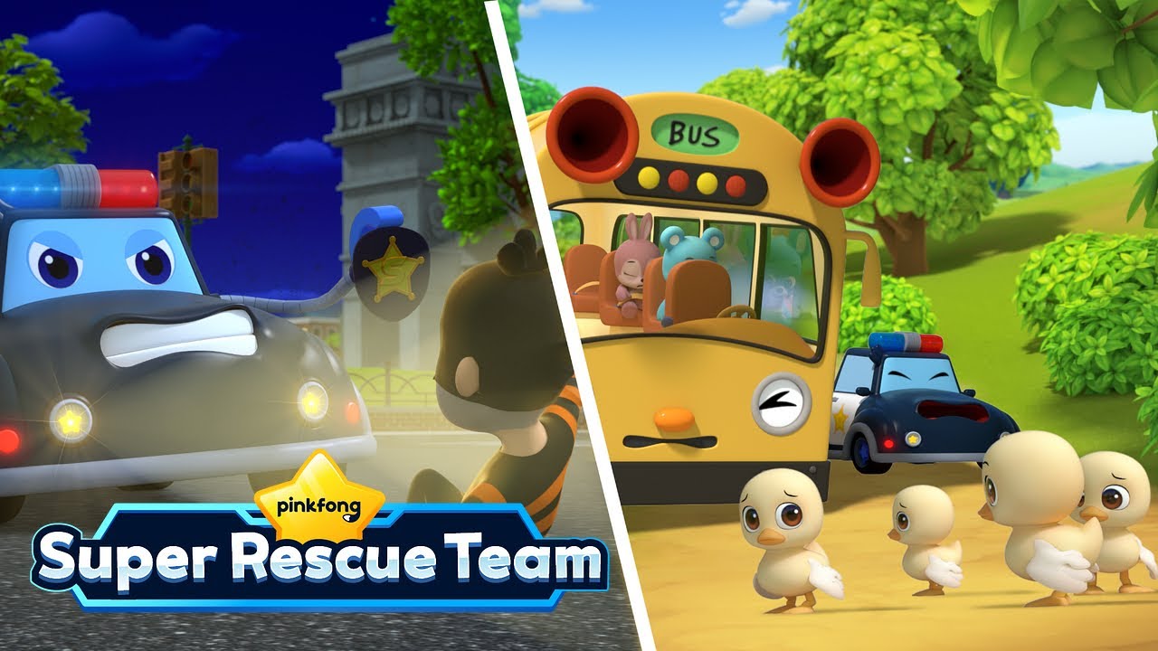 Who Took the Golden Tire? + Safe on the Road｜S1｜Pinkfong Super Rescue Team - Kids Songs & Cartoons