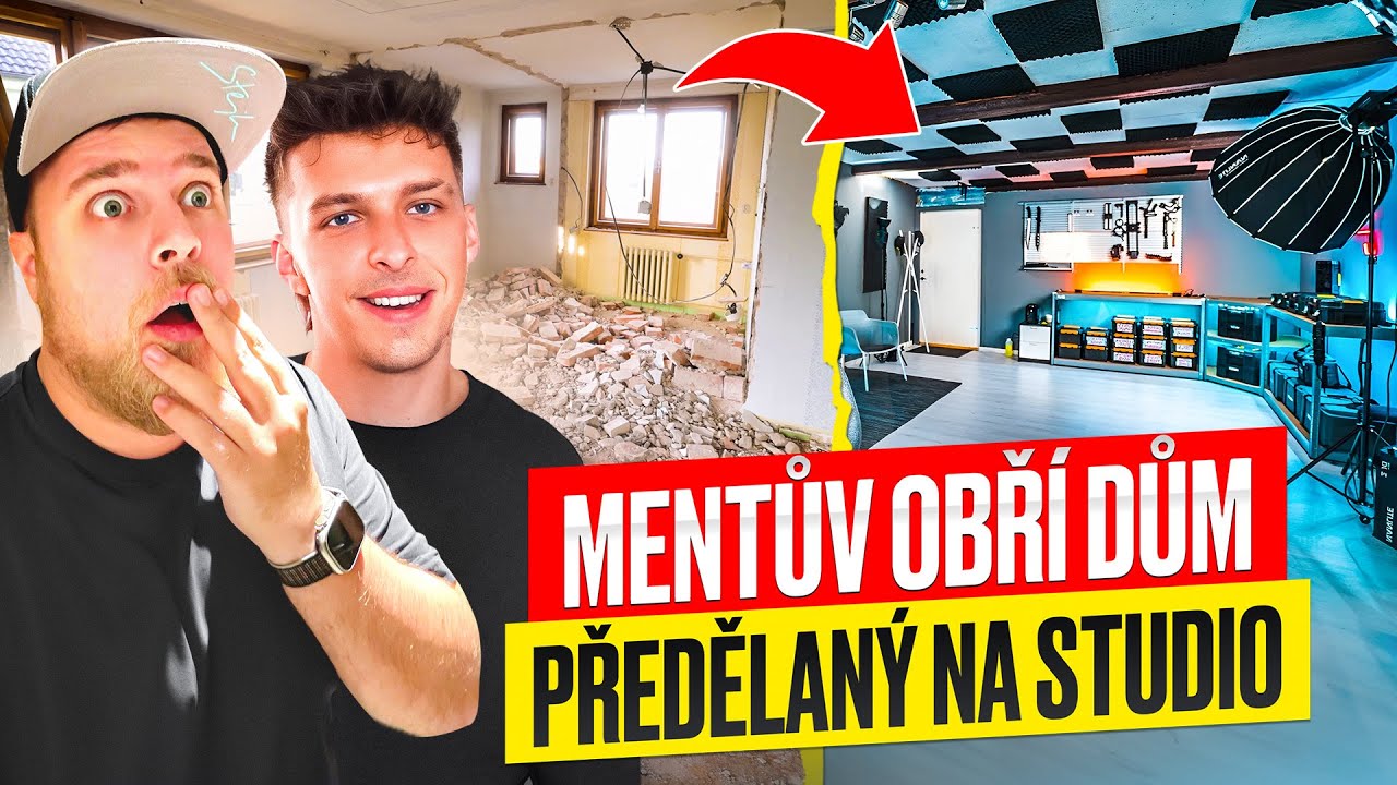TOUR PO MENTOVĚ OBŘÍM DOMĚ PŘEDĚLANÝM NA STUDIO - WEEK 