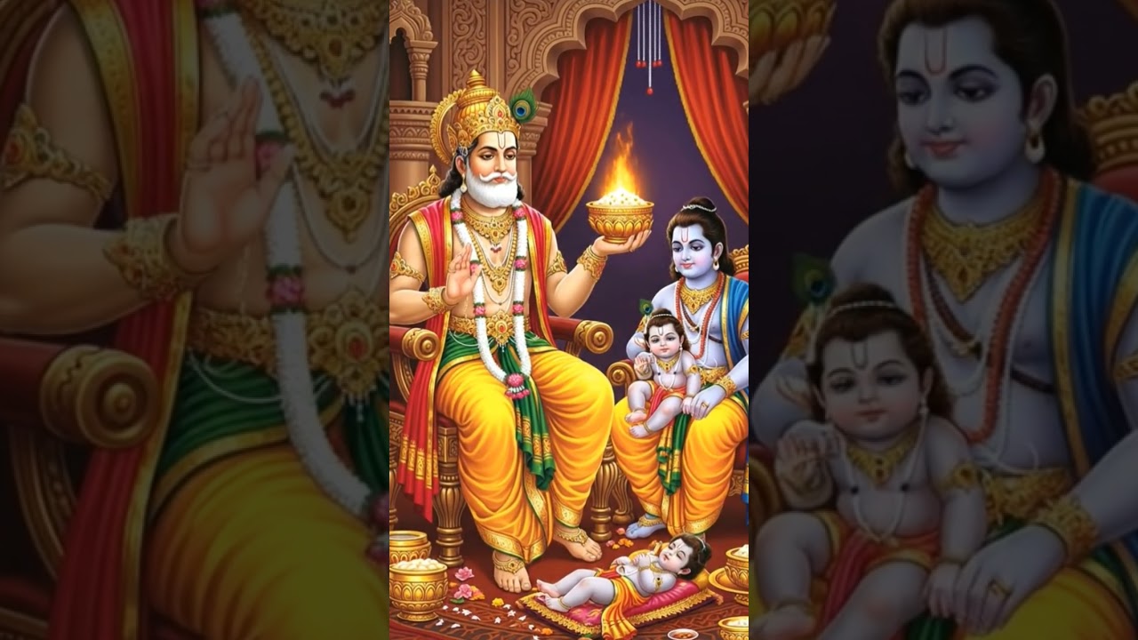 #“Born from Sacred Fire: The Divine Arrival of Lord Ram”