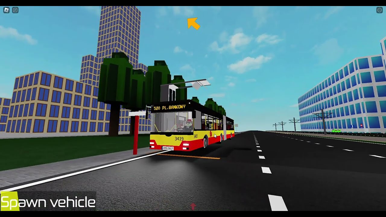 Roblox DTG2 linia 520 MAN NG363 #3419 *kolejny wypadek*