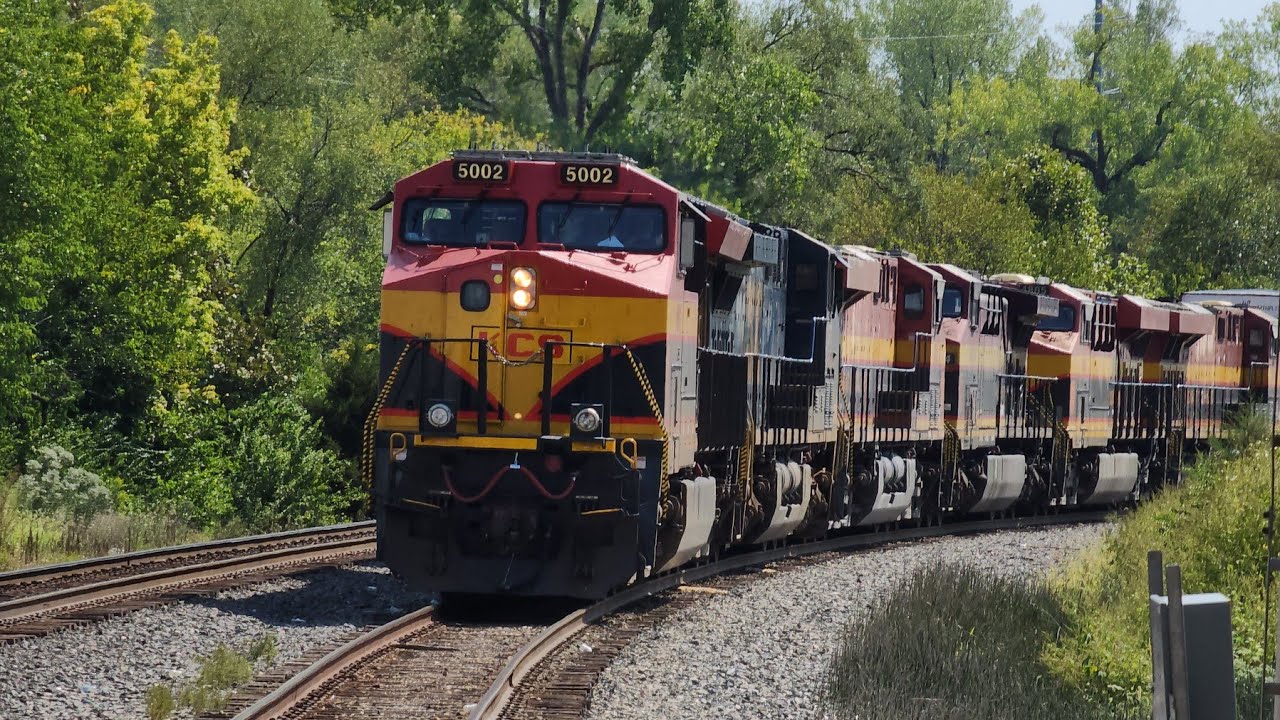KANSAS CITY SOUTHERN RAILFANNING! 🔥 Train action with K5LLA & K5LA horns, KCS 4006, NS 1070 and more