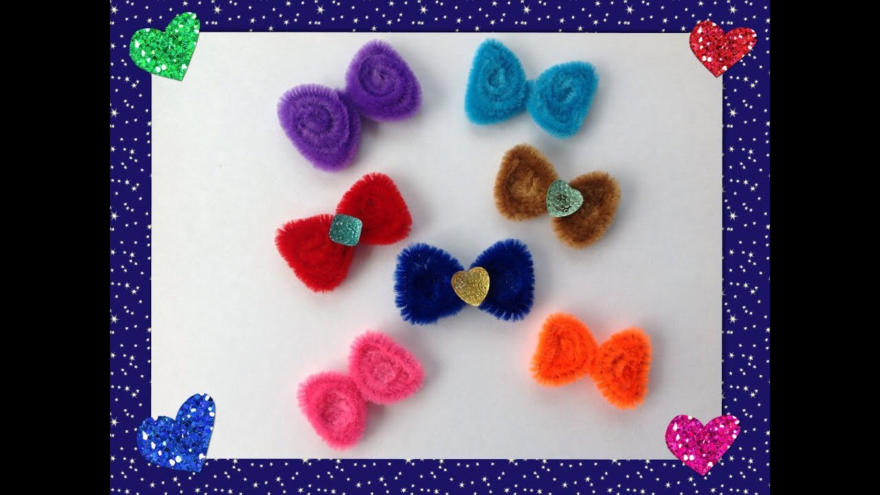 MOÑITOS HECHOS CON LIMPIA PIPAS.- PIPE CLEANER BOWS