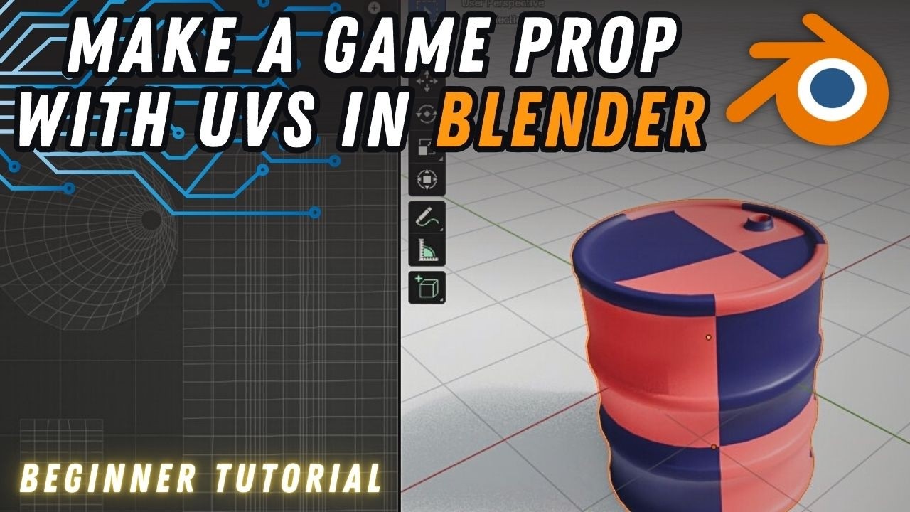 Game Modeling and UVs in Blender for Beginners