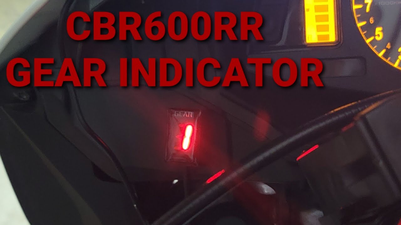 Установлен индикатор передачи на мотоцикле Honda CBR600RR!!!
