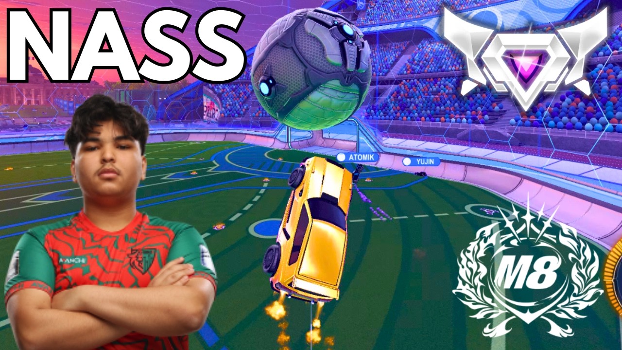 NASS is RANK 1 and INSANE in Rocket League! (SSL 2v2) 🏆